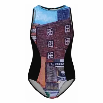 #8Th And Q Kids One Piece Swimsuit (Black)