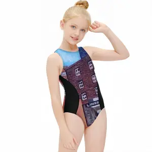 #8Th And Q Kids One Piece Swimsuit (Black)