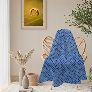 Ultramarin Flannel Blanket (Round)