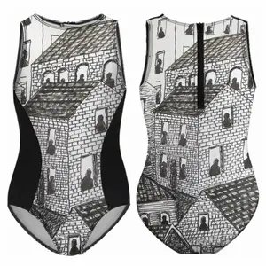 You Are Being Watched 2 Kids One Piece Swimsuit (Black)