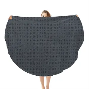 Anthracite Flannel Blanket (Round)