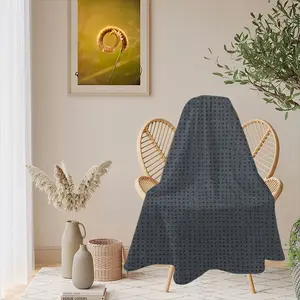 Anthracite Flannel Blanket (Round)