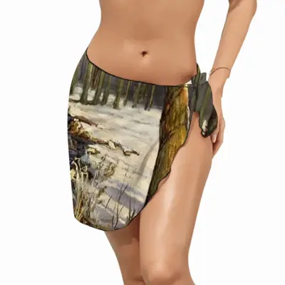 Early Spring Realism Beach Wrap