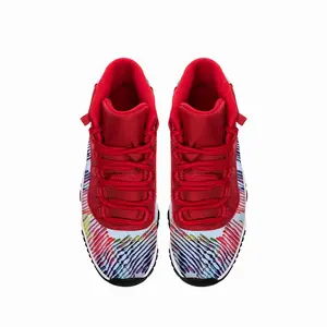 Men Peace Love Flower Memory HD11 Basketball Sneakers