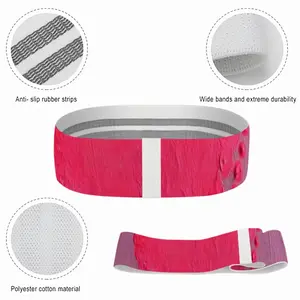 Flashy Pink Heart Yoga Straps