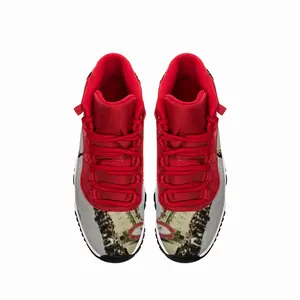 Men Lady In Red Square HD11 Basketball Sneakers