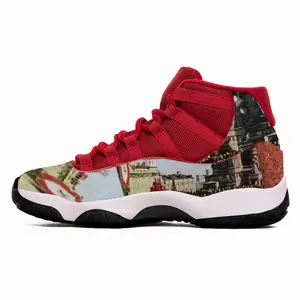 Men Lady In Red Square HD11 Basketball Sneakers