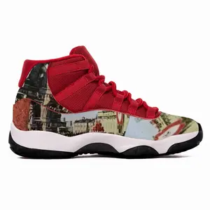 Men Lady In Red Square HD11 Basketball Sneakers