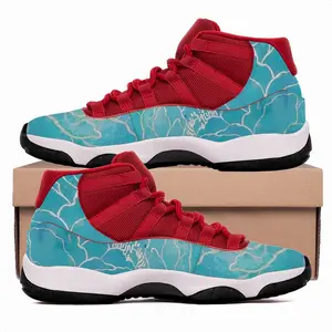 Men Turquoise Peony HD11 Basketball Sneakers