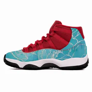 Men Turquoise Peony HD11 Basketball Sneakers