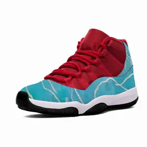 Men Turquoise Peony HD11 Basketball Sneakers