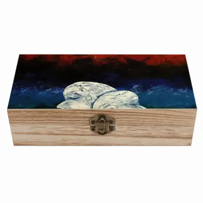 Two Heads And Spectral Landscape (Preliminary Stage) Wooden Storage Box