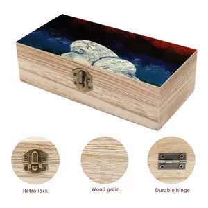 Two Heads And Spectral Landscape (Preliminary Stage) Wooden Storage Box