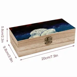 Two Heads And Spectral Landscape (Preliminary Stage) Wooden Storage Box