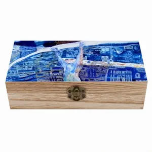 True Blue Wooden Storage Box