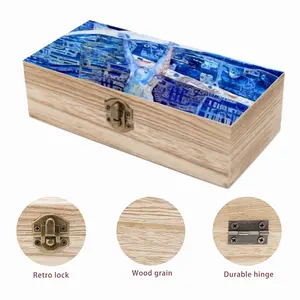 True Blue Wooden Storage Box