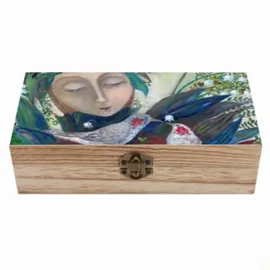 Angel Of Spring Wooden Storage Box