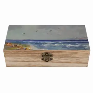 Resting On The Beach Wooden Storage Box