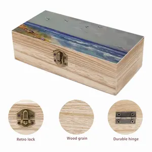 Resting On The Beach Wooden Storage Box