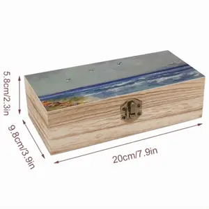 Resting On The Beach Wooden Storage Box