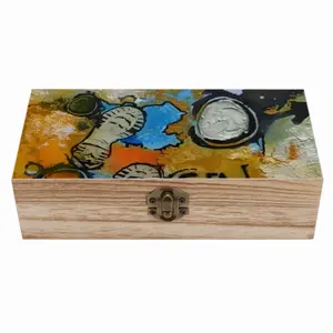 I Walk On The Moon Wooden Storage Box