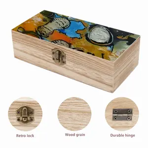 I Walk On The Moon Wooden Storage Box