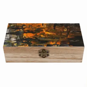 The Gold Of The Night Wooden Storage Box