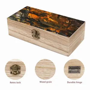 The Gold Of The Night Wooden Storage Box