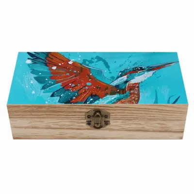 Kingfisher Wooden Storage Box