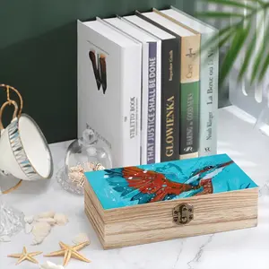 Kingfisher Wooden Storage Box