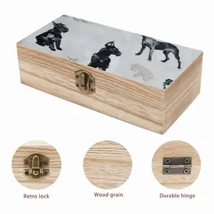 Dog Breeds Wooden Storage Box