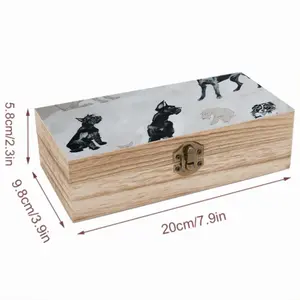 Dog Breeds Wooden Storage Box