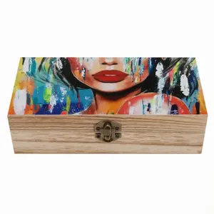 Summer Rain Wooden Storage Box