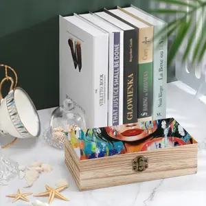 Summer Rain Wooden Storage Box