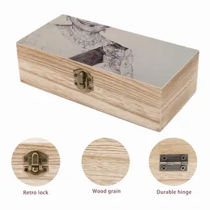 Queen Elizabeth Ii Wooden Storage Box