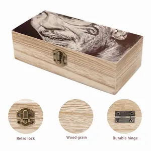 Mike Tyson Portrait Wooden Storage Box