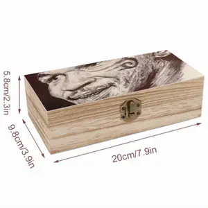 Mike Tyson Portrait Wooden Storage Box