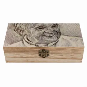 Pope Francis Portrait Wooden Storage Box