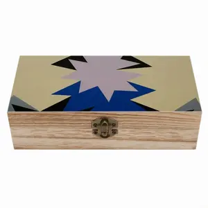 Blue Scarf Wooden Storage Box