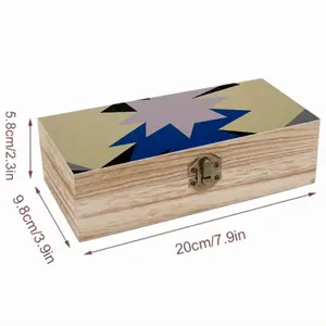 Blue Scarf Wooden Storage Box