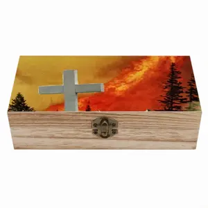 Eternal Flames Wooden Storage Box