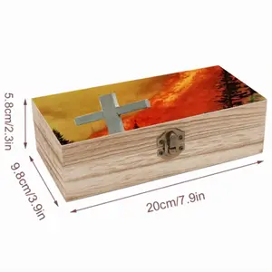 Eternal Flames Wooden Storage Box