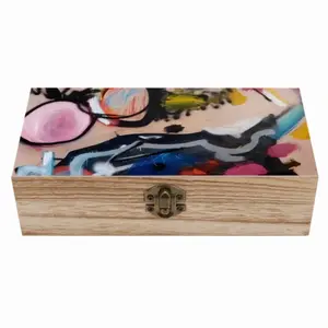 Trapdoor Wooden Storage Box