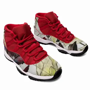 Men White Prints HD11 Basketball Sneakers