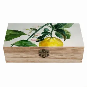 Lemon Branch Wooden Storage Box