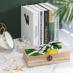 Lemon Branch Wooden Storage Box