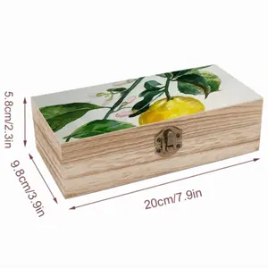 Lemon Branch Wooden Storage Box