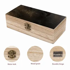 Black Rose Wooden Storage Box