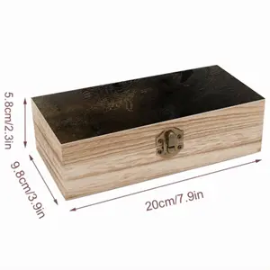 Black Rose Wooden Storage Box