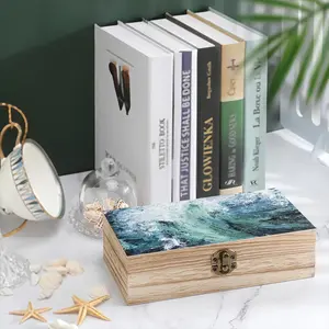 Dancing With Waves Wooden Storage Box